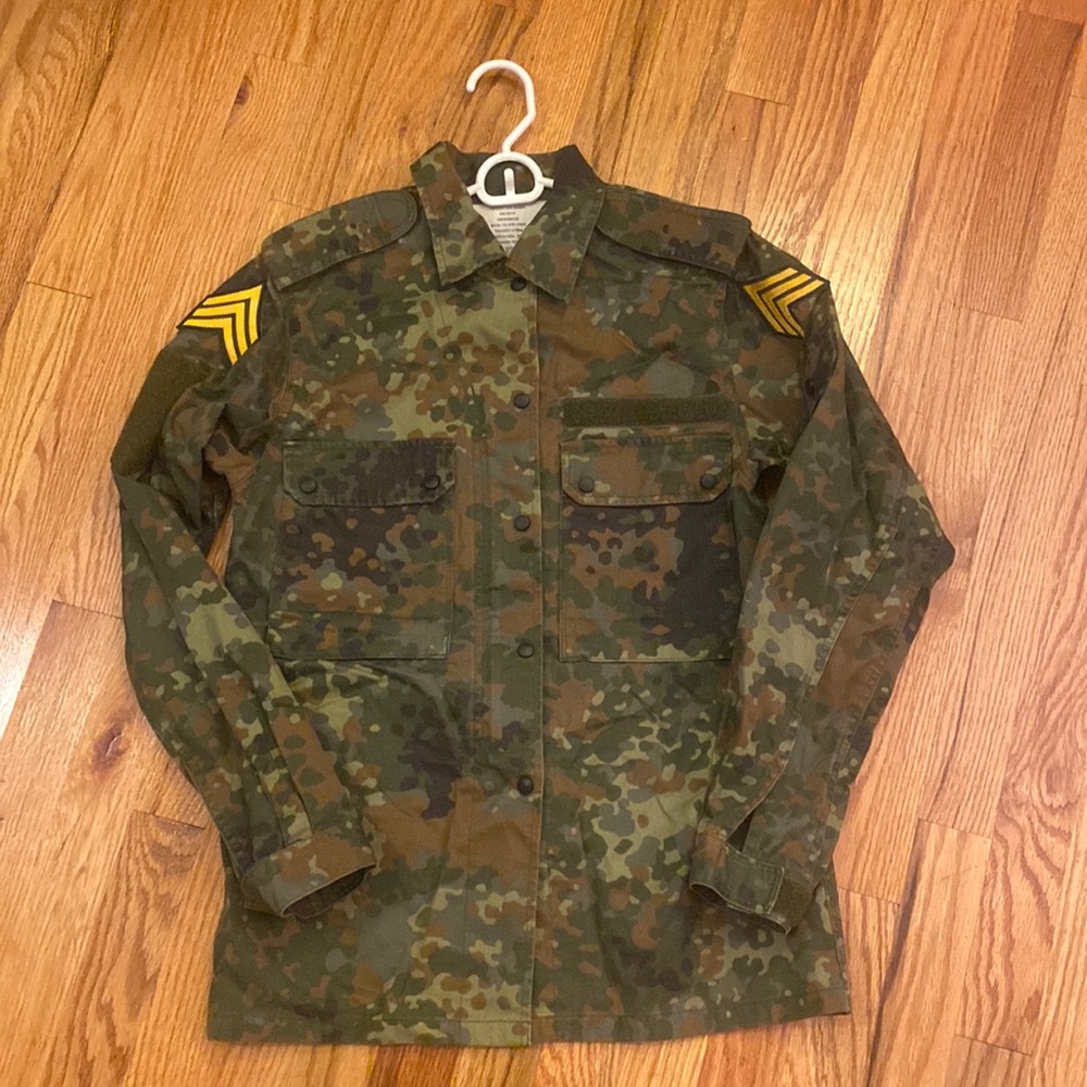 Frida Kahlo Army print jacket from Madrid